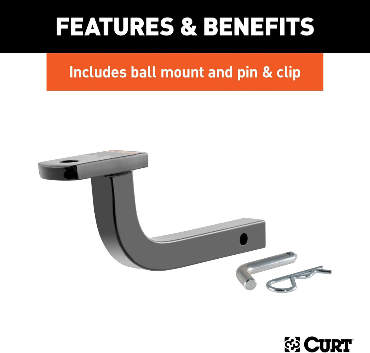 Class 1 Trailer Hitch with Ball Mount, 1-1/4-In Receiver L517