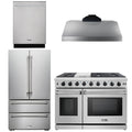48 In. Propane Gas Range, Range Hood, Dishwasher, Refrigerator O5404