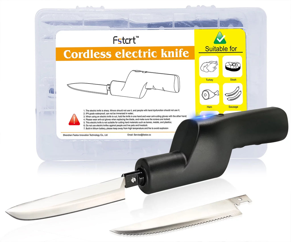 Cordless Electric Knife with Safety Lock Y4873