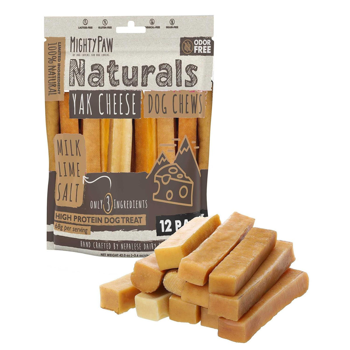 Yak Cheese Chews for Dogs E509