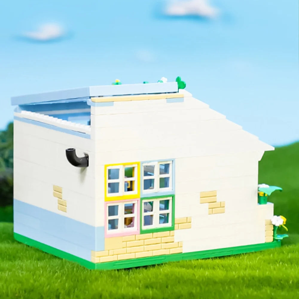 Dollhouse Miniature with Flower Shop, DIY Wooden Crafts Christmas Kit Y482