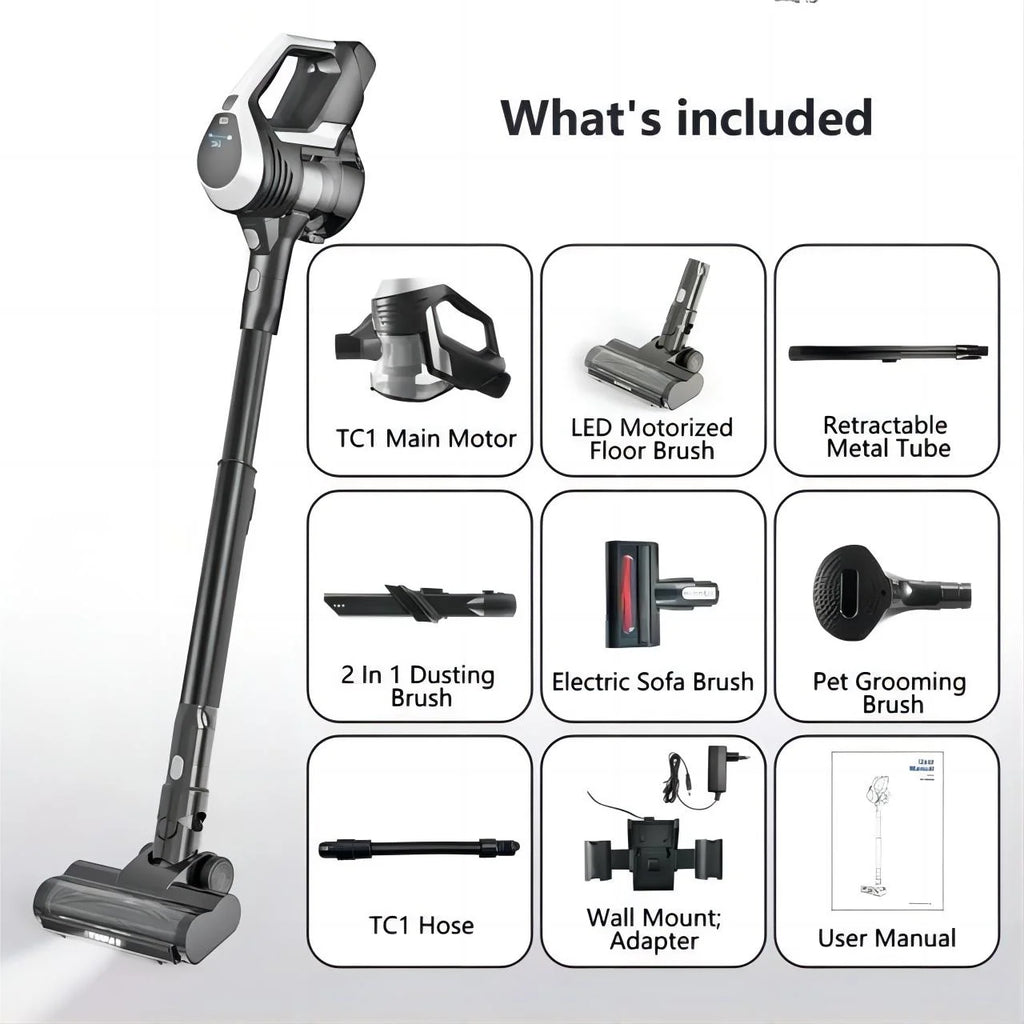 Cordless Stick Vacuum 4-in-1 Lightweight Pet Vacuum Cleaner R4545