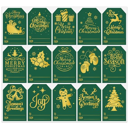 450Pcs Adhesive Foil Snowflake Christmas Name Labels J98753