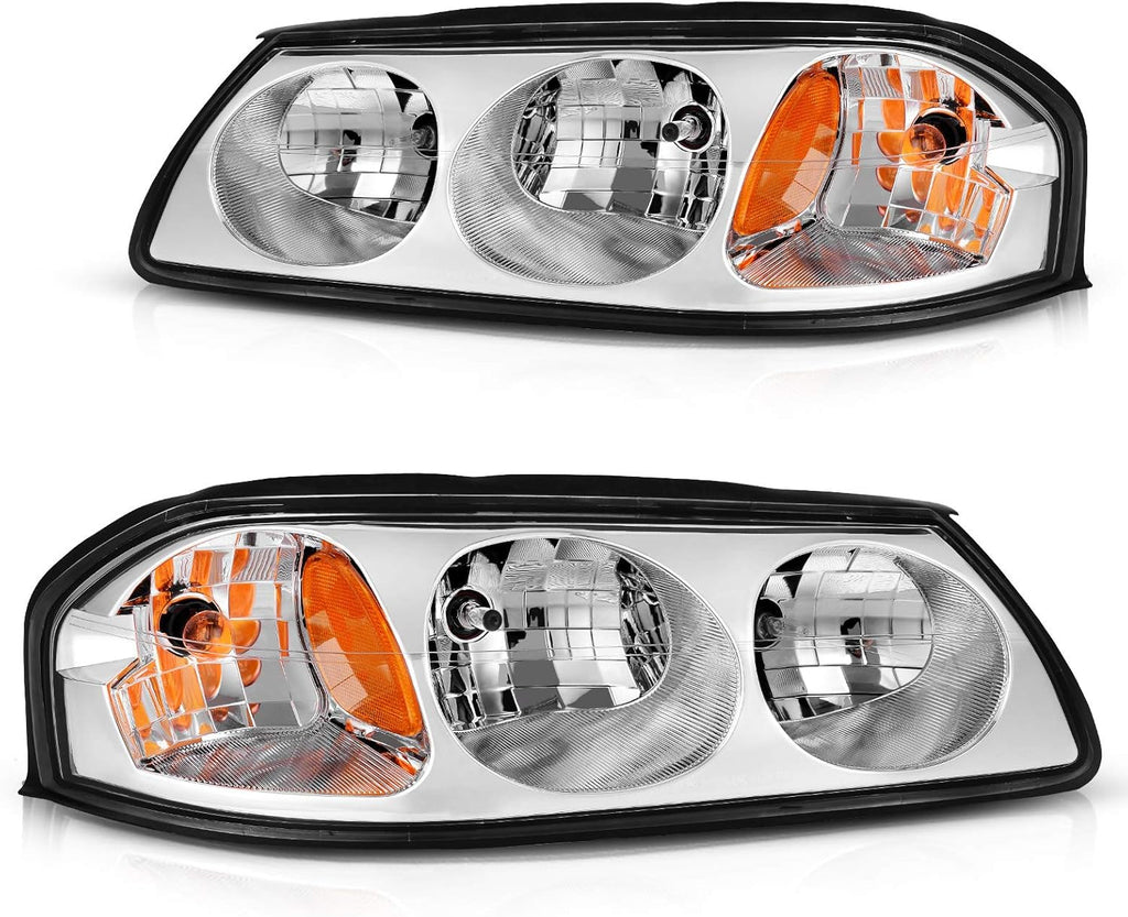 Black Housing Amber Reflector Headlight Assembly R652362