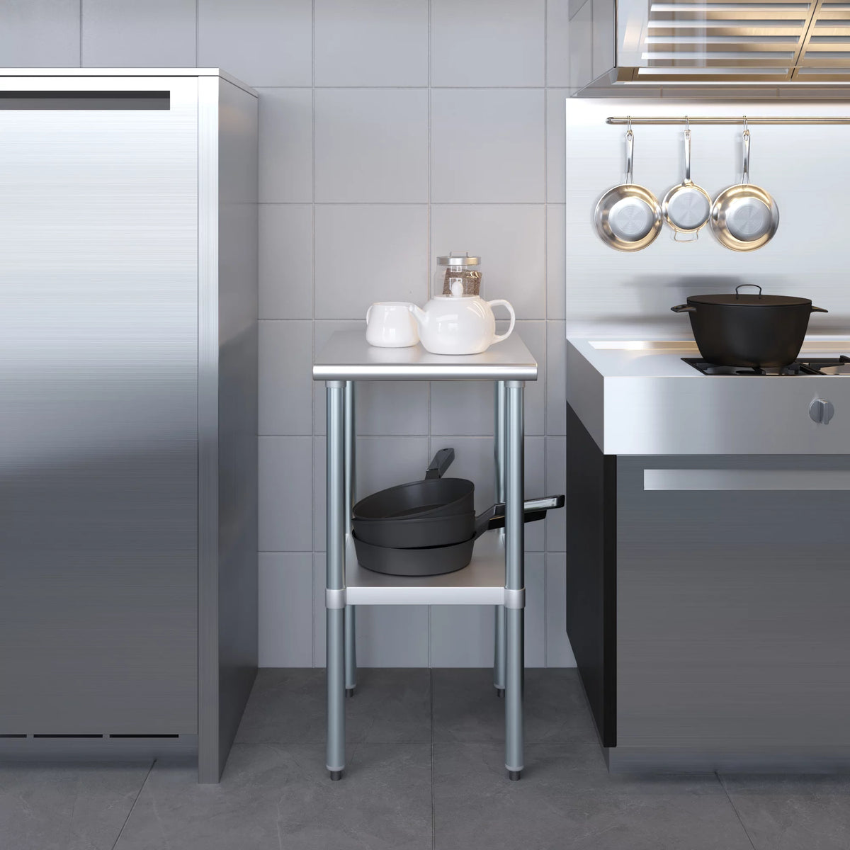 Stainless Steel Work Table with Undershelf W83605