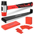 43 Pcs Laminate Wood Flooring Installation Kit with Mallet, Spacers, Pull Bar and Tapping Block R8227
