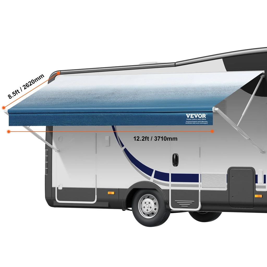 13' RV Awning 16oz PVC Fabric Replacement Waterproof Fabric E853