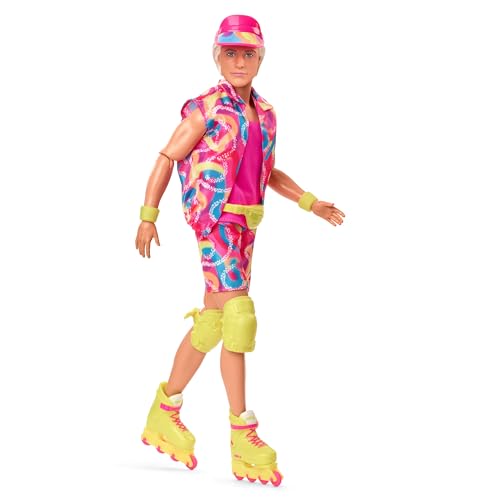 Collectible Doll Wearing Retro Skating Outfit and Roller Skating Q3848