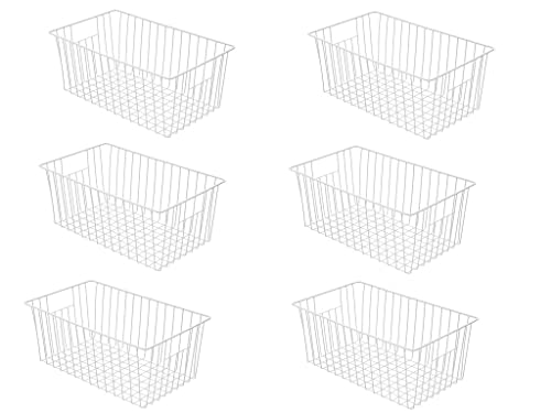 16 Inch Wire Storage Organizer Baskets with Built-in Handles R586