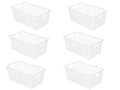 16 Inch Wire Storage Organizer Baskets with Built-in Handles R586