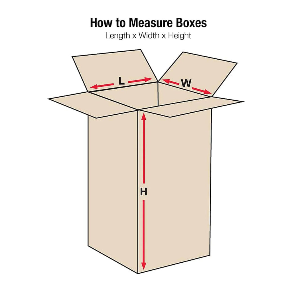 Tall Corrugated Boxes 5" x 5" x 50" Kraft 25/Bundle D943630