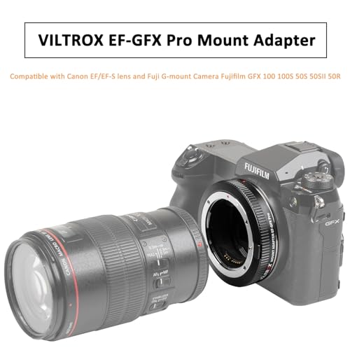 Auto-Focus Lens Adapter for Canon EF/EF-S to Fuji G-Mount H12600