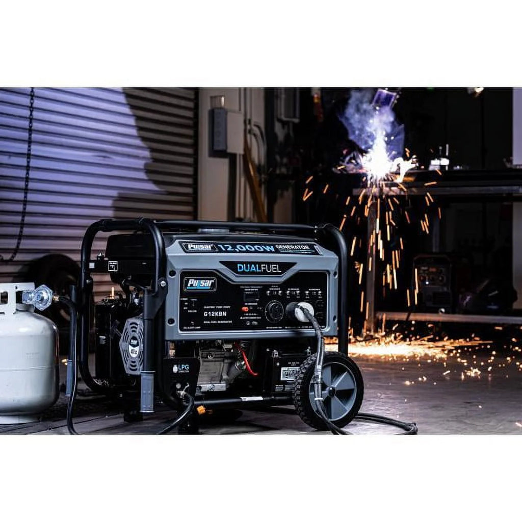 12,000W Dual Fuel Portable Generator with Electric Start W860711