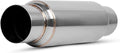 3 Inch Inlet Single Chamber Stainless Steel Glasspack Muffler Pack of 2 Z7704