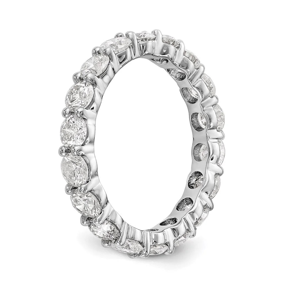 14K White Gold Diamond Eternity Ring Band 3ct J5209