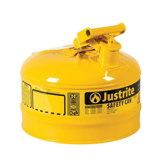 Green Type I Steel Safety Can, 2.5 Gallon M706