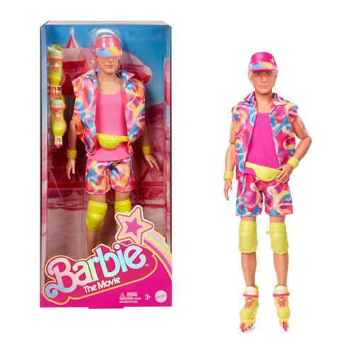 Collectible Doll Wearing Retro Skating Outfit and Roller Skating Q3848