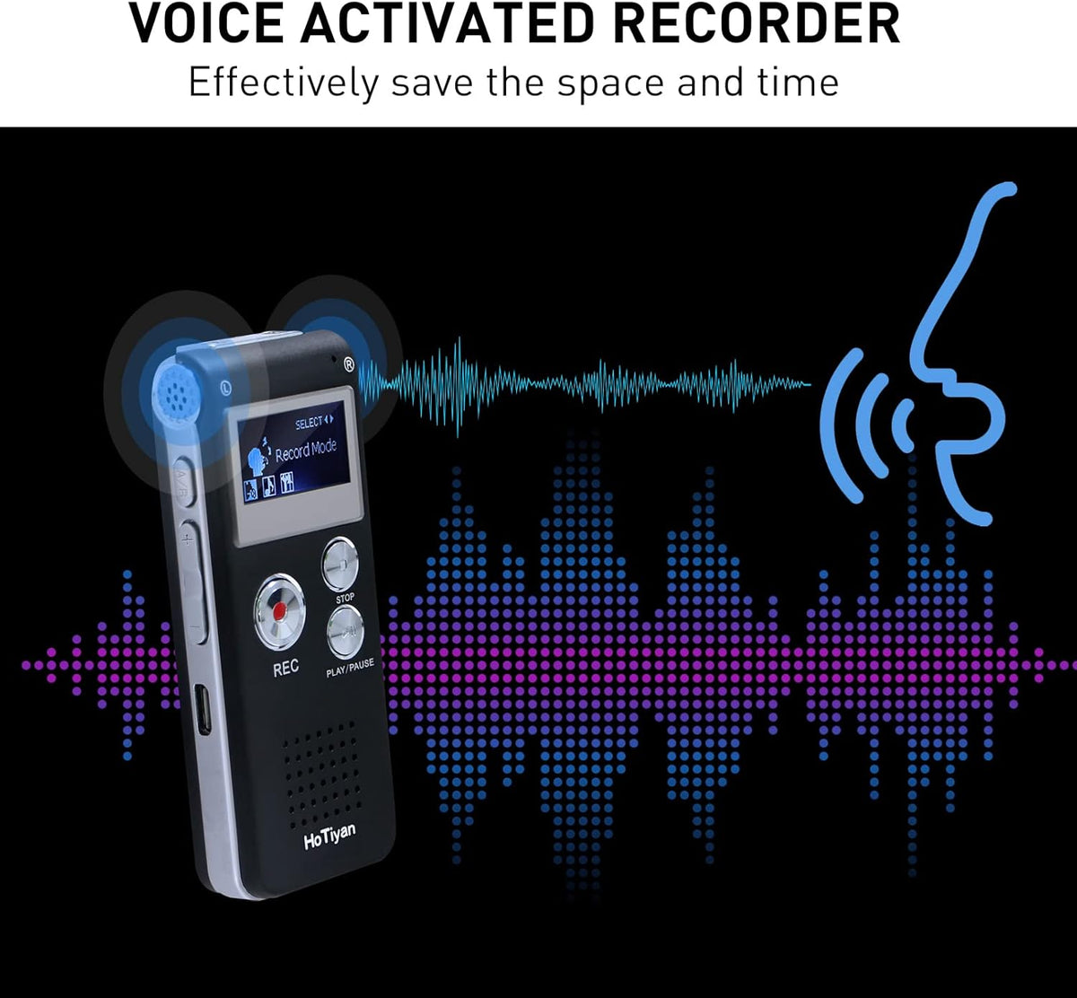 8GB Voice Activated Recorder Pack of 2 Y1969