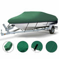 Green Waterproof Heavy Duty Boat Cover 11ft-13ft P429053
