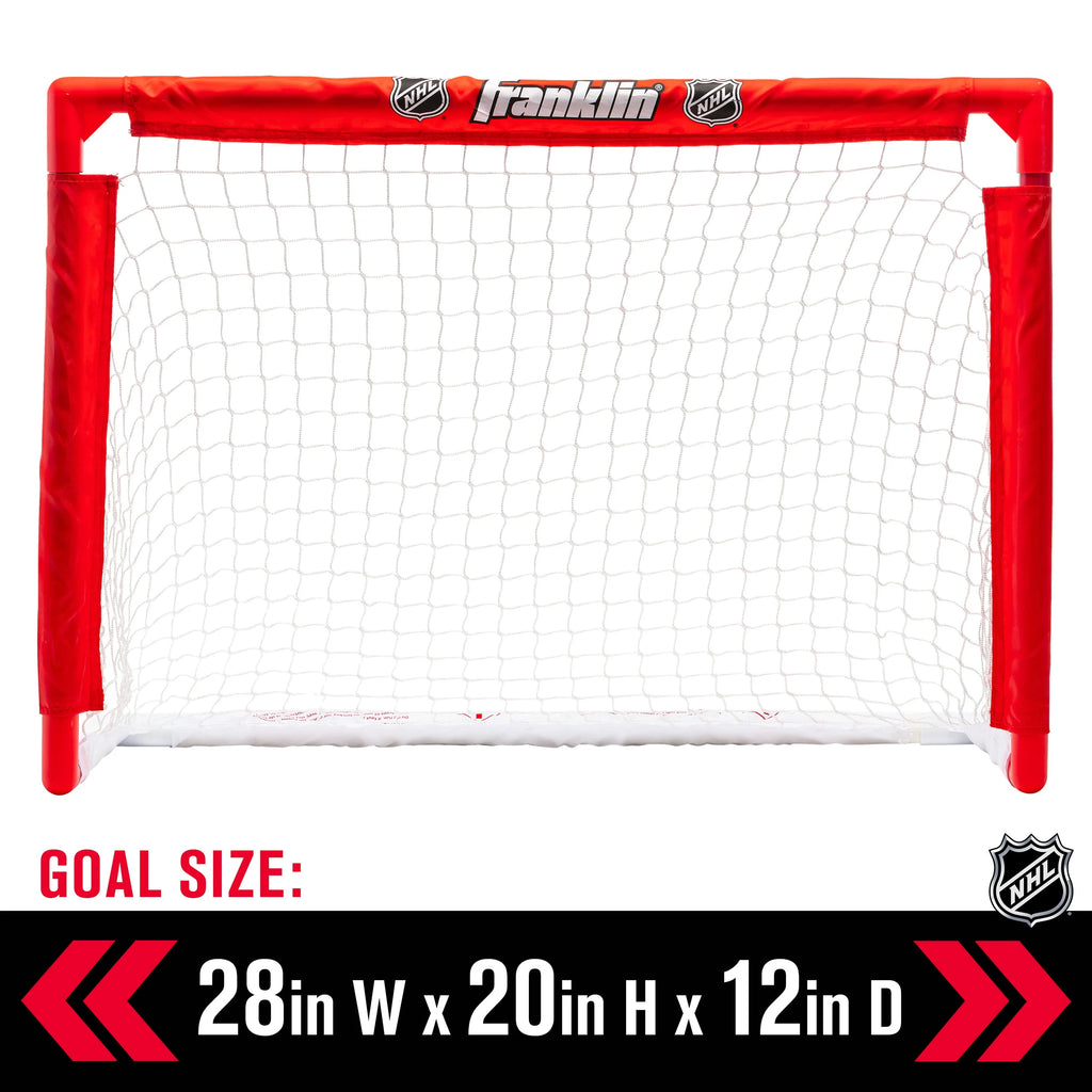 Mini Hockey Rink Set with Knee Hockey Goal, Mini Sticks, and Ball Set I407