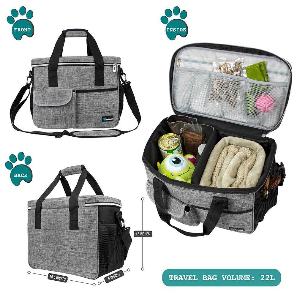 Dog Travel Bag with Food Container and Bowls S889