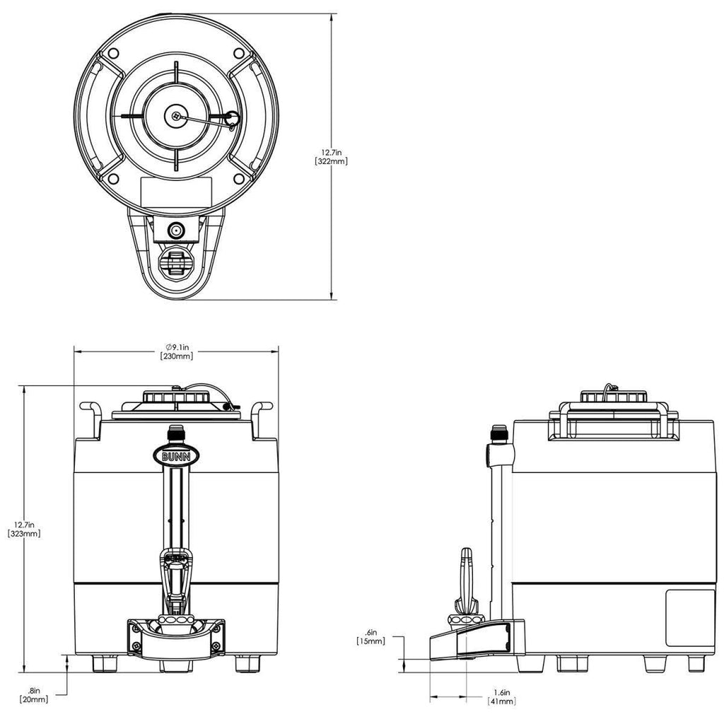 1 Gallon Stainless Steel Thermal Carafe V16929