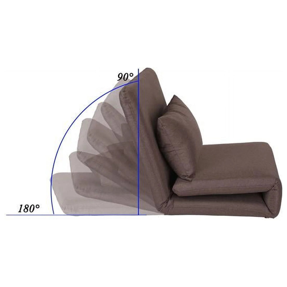 Brown Linen Floor Chair Q715323