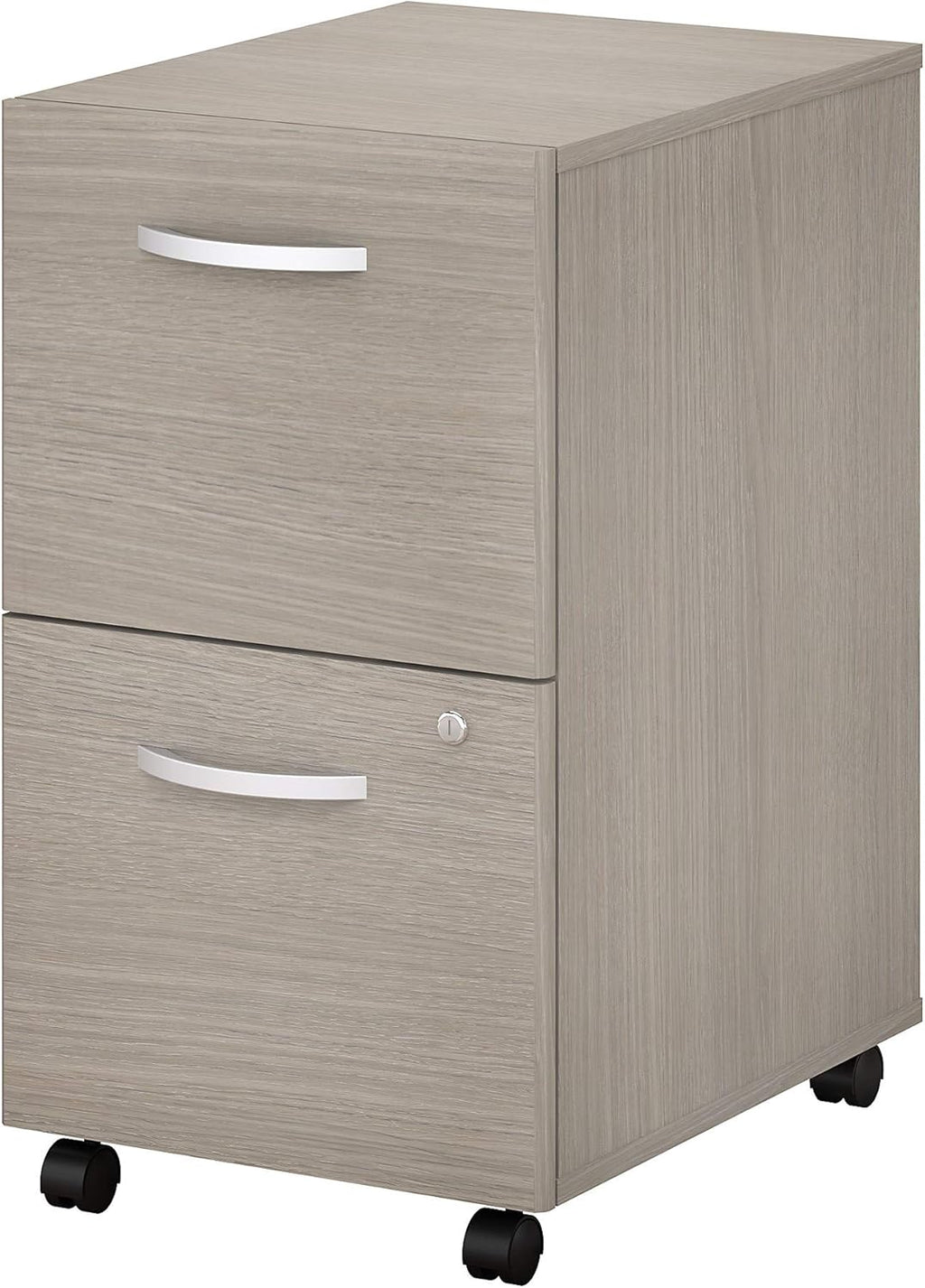 2 Drawer Mobile File Cabinet, Sand Oak B8556