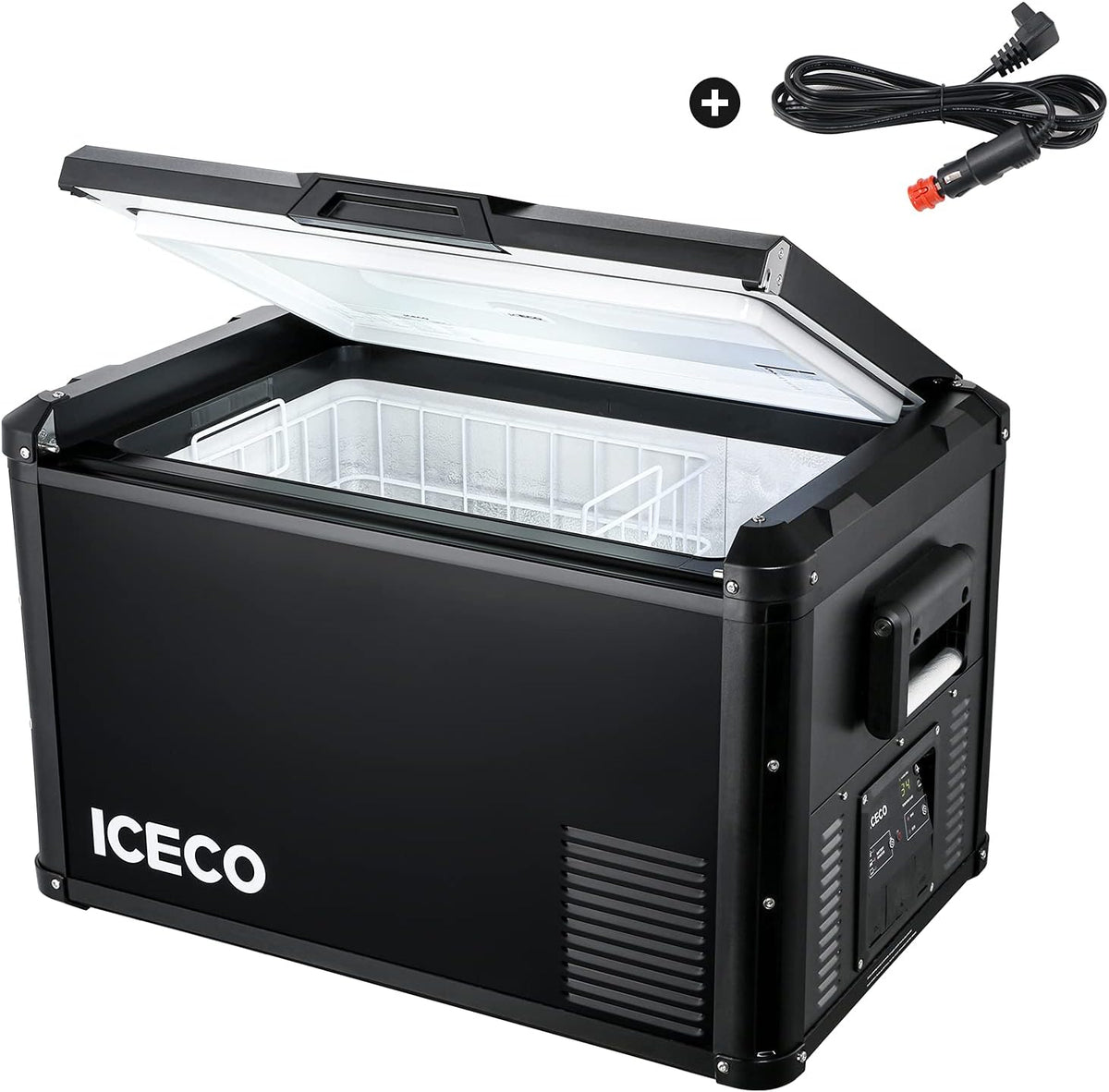 Portable Refrigerator, 12/24V, AC 110-240V, 0℉ to 50℉ O461568