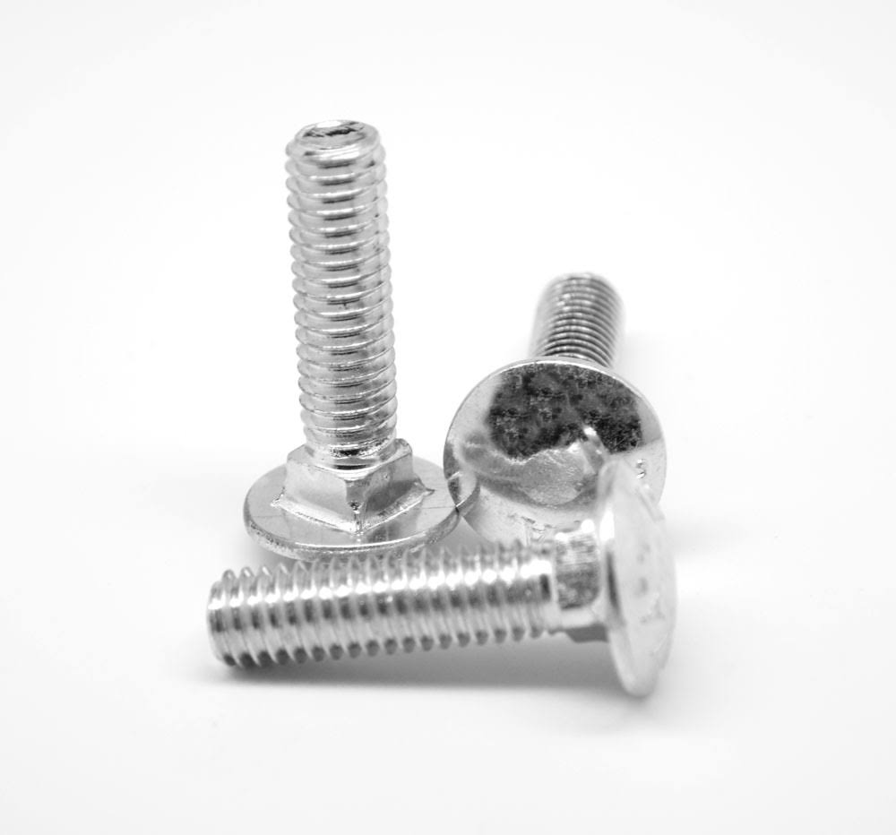 1/2x22-13 x 3 3/4x22 Coarse Thread Grade 5 Carriage Bolt Medium Carbon Steel Zinc Plated Pk 50 P597204