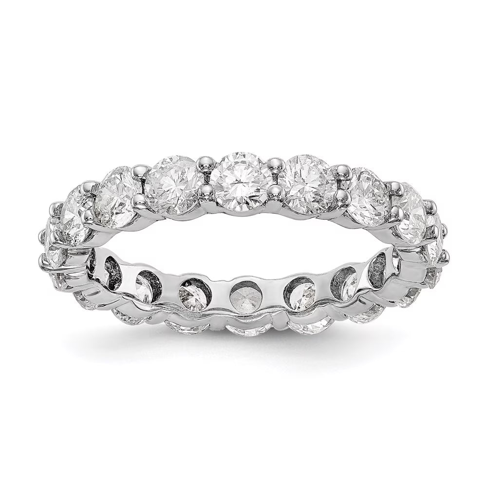 14K White Gold Diamond Eternity Ring Band 3ct J5209