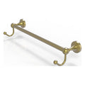 Satin Brass 24 Inch Towel Bar with Integrated Hooks D402