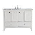 White Single Bathroom Vanity Set N989