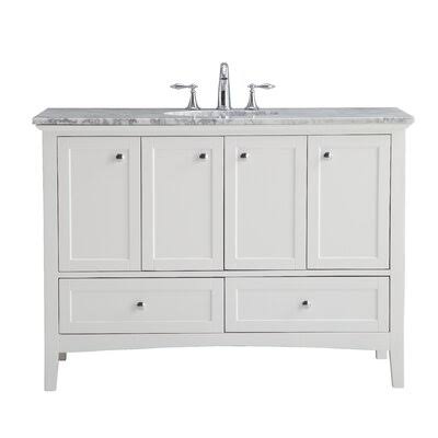 White Single Bathroom Vanity Set N989