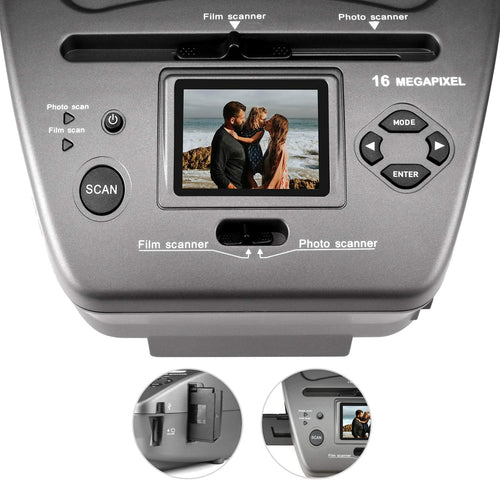 16MP Film Scanner with 2.4 LCD Screen for 35mm Slides and Negatives X7947