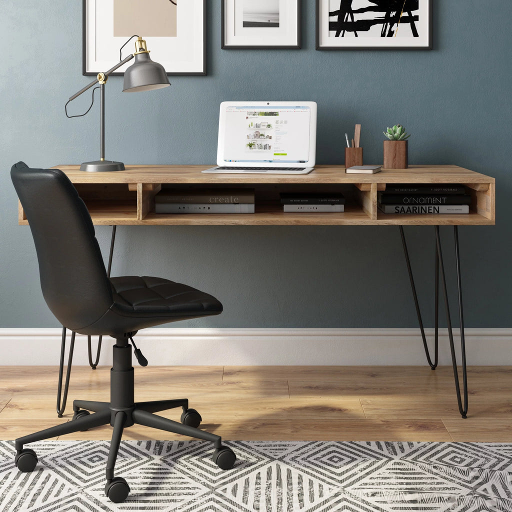 60 inch Wide Solid Mango Wood Desk I573