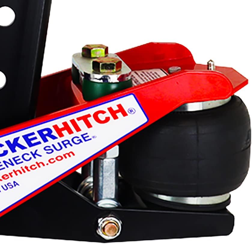 Gooseneck Air Hitch & Coupler, Round 4" Angled Pin 30K Coupler 9" Offset A203089