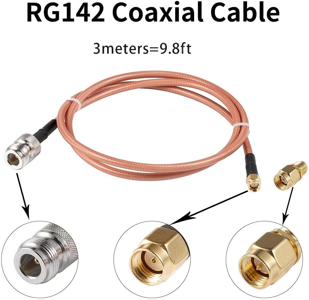 915MHZ LoRa Antenna Omni Outdoor Fiberglass 10dBi with 3Meter RG142 Cable H996688