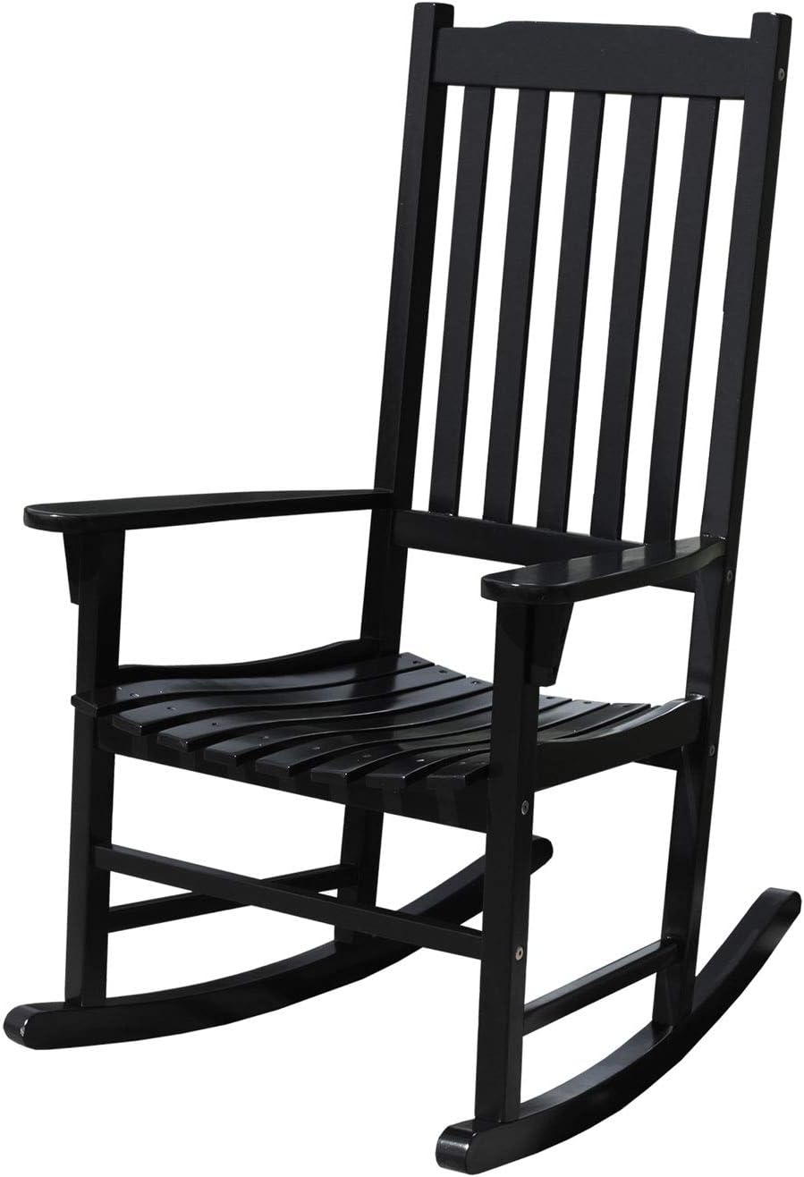 White Acacia Wood Porch Rocking Chair Z235708
