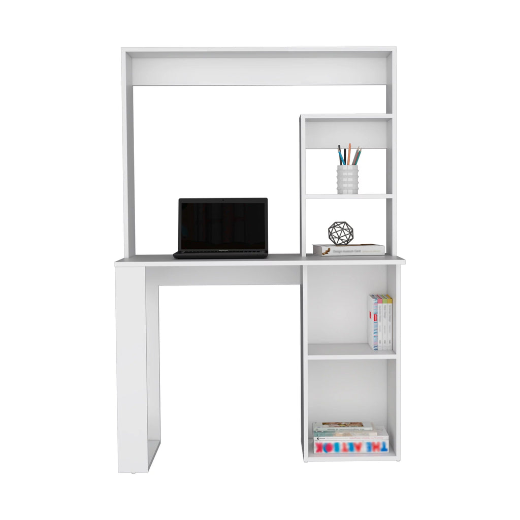 Desk With Hutch and Shelves E5599