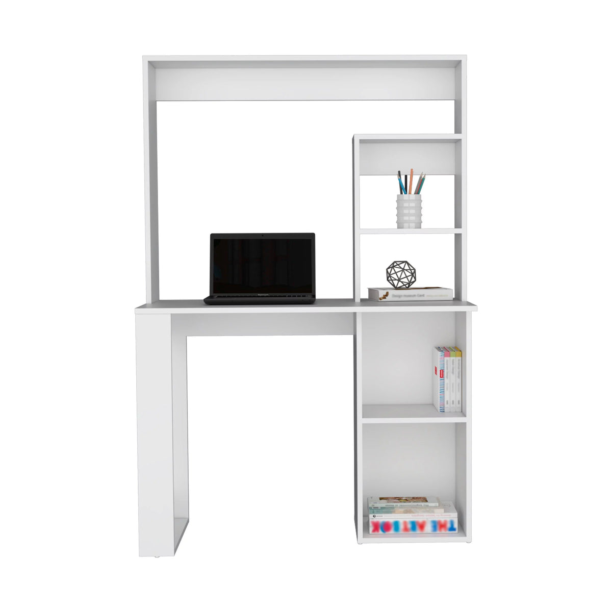 Desk With Hutch and Shelves E5599