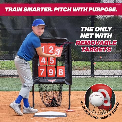 9 Hole Pitching Net with Strike Zone Target C65254