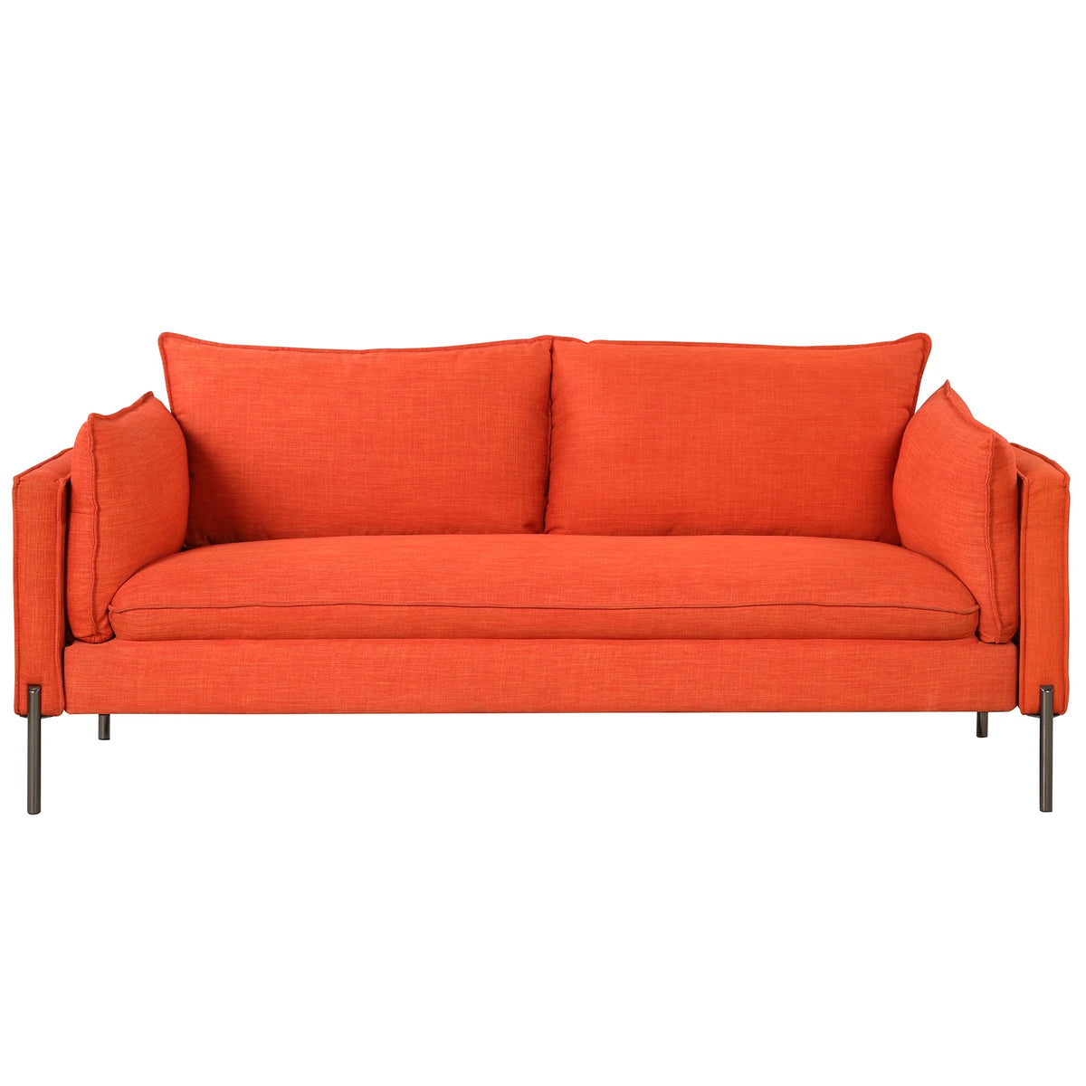 3 Seat Linen Fabric Upholstered Sofa T6132