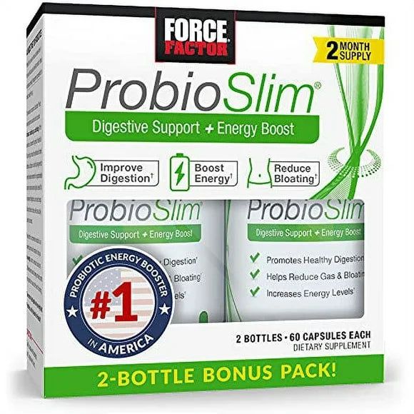 Probiotic Supplement with Green Tea Extract, 120 Capsules (Twin Pack) O346963
