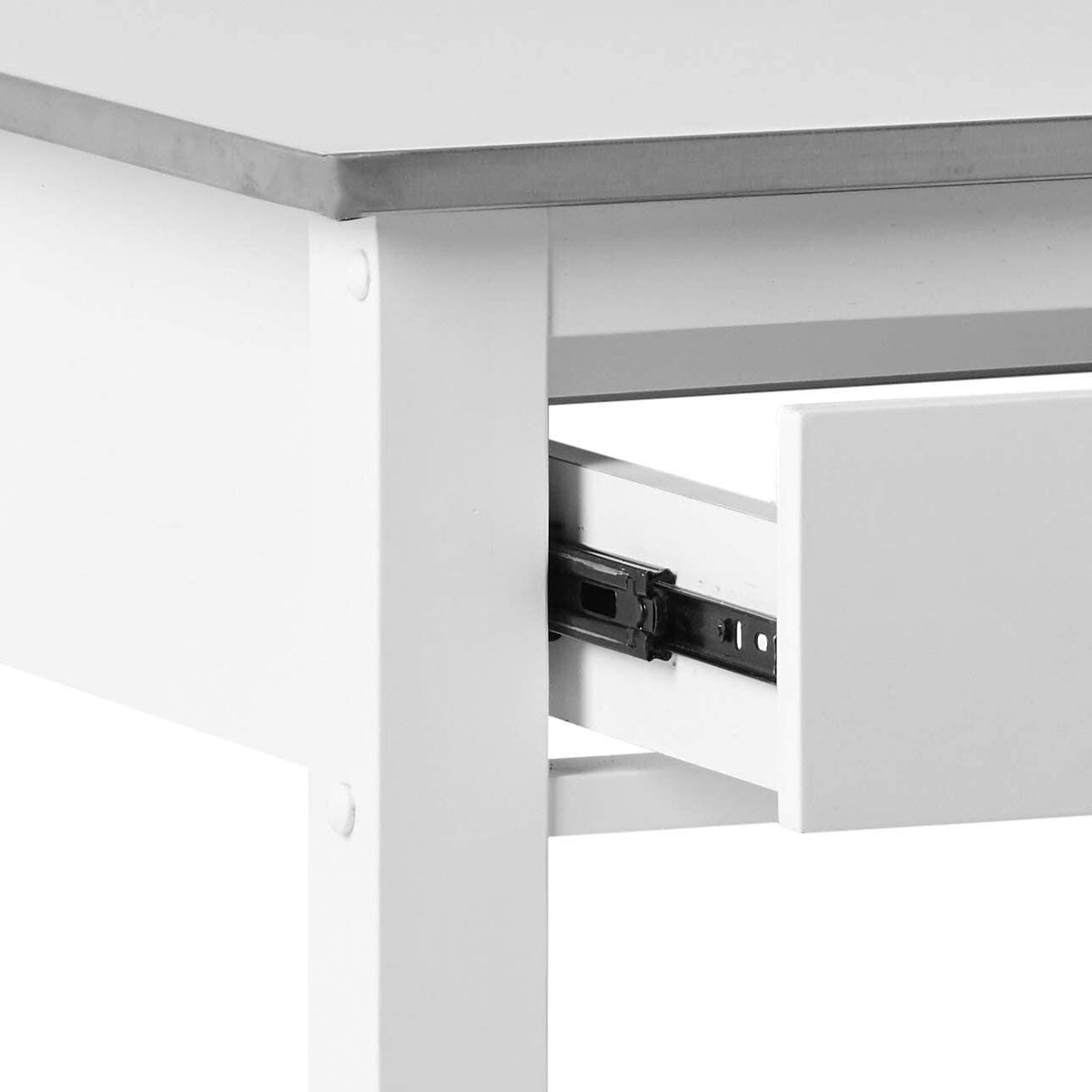 Stainless Steel White Kitchen Cart O7731