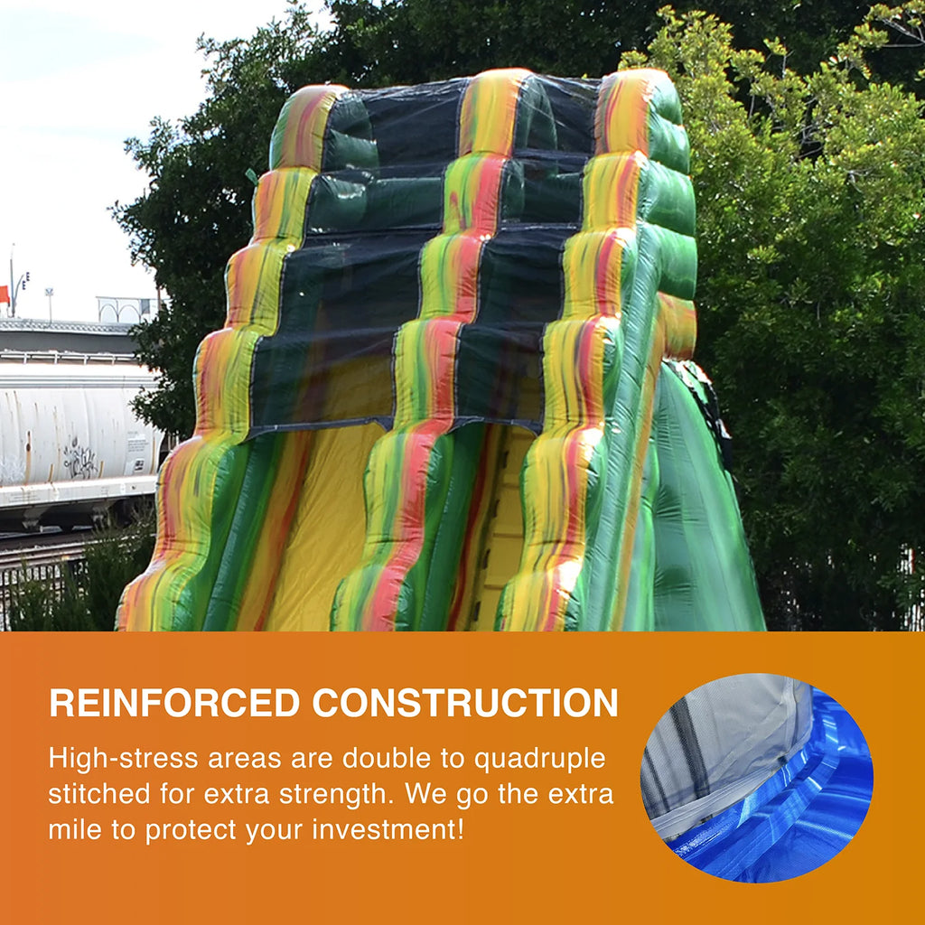 19' Commercial Grade Inflatable Water Slide with Splash Pool Y27463