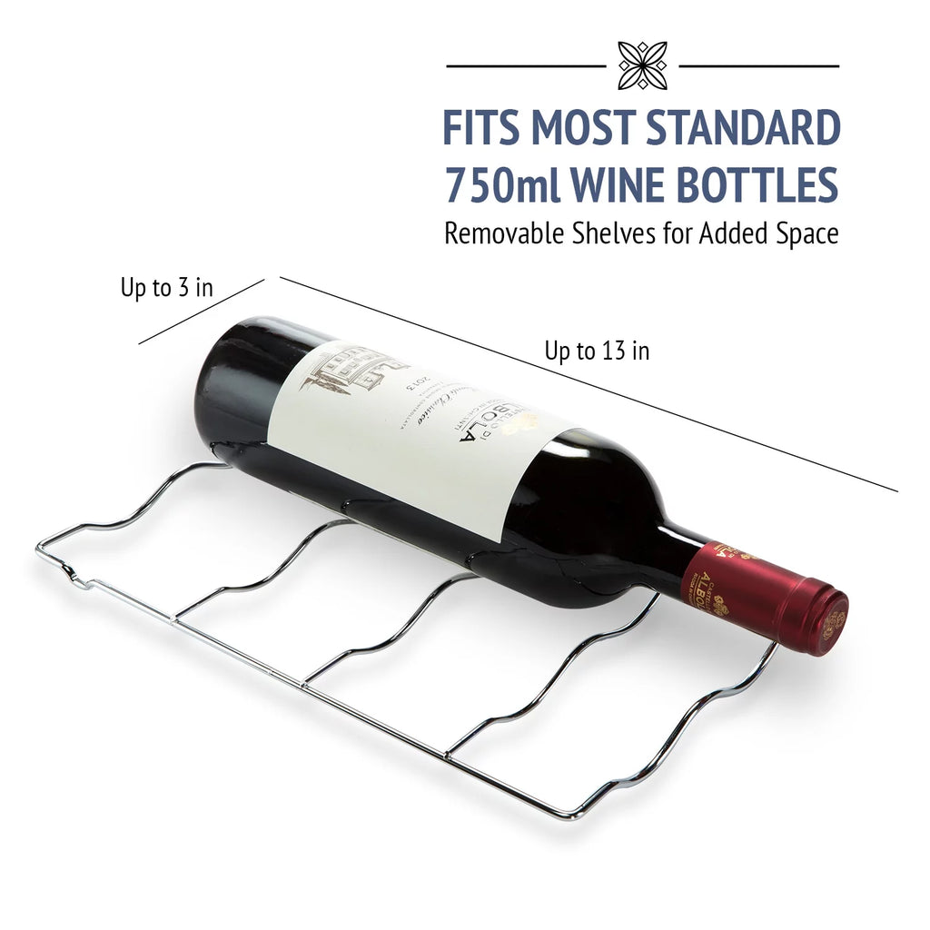 12 Bottle Thermoelectric Freestanding Wine Cooler Black F137234