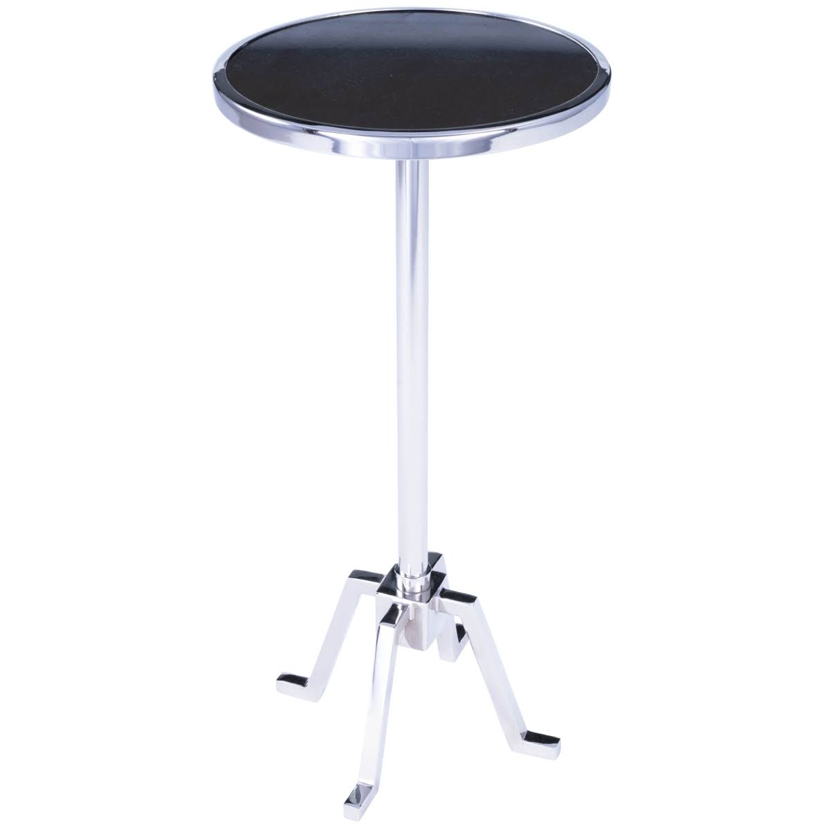Metal & Marble End Table Silver X5025