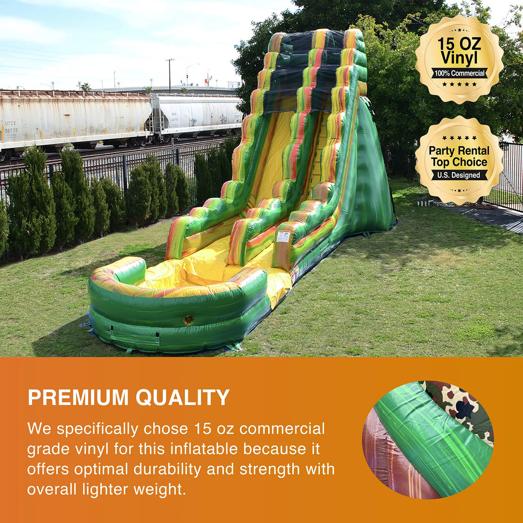 19' Commercial Grade Inflatable Water Slide with Splash Pool Y27463