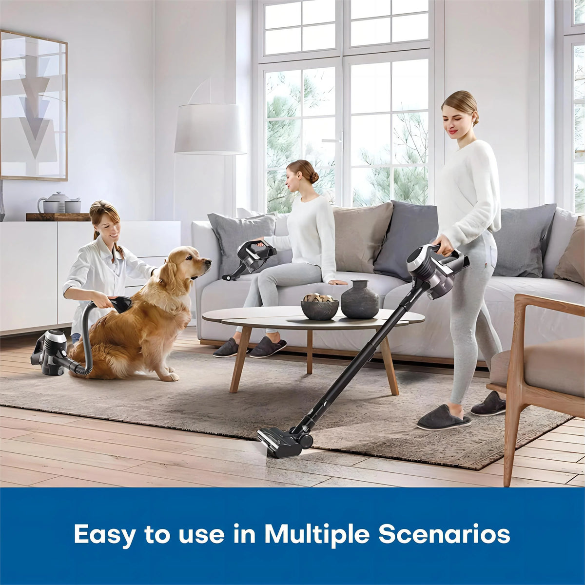 Cordless Stick Vacuum 4-in-1 Lightweight Pet Vacuum Cleaner R4545